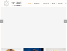 Tablet Screenshot of joanseculi.com